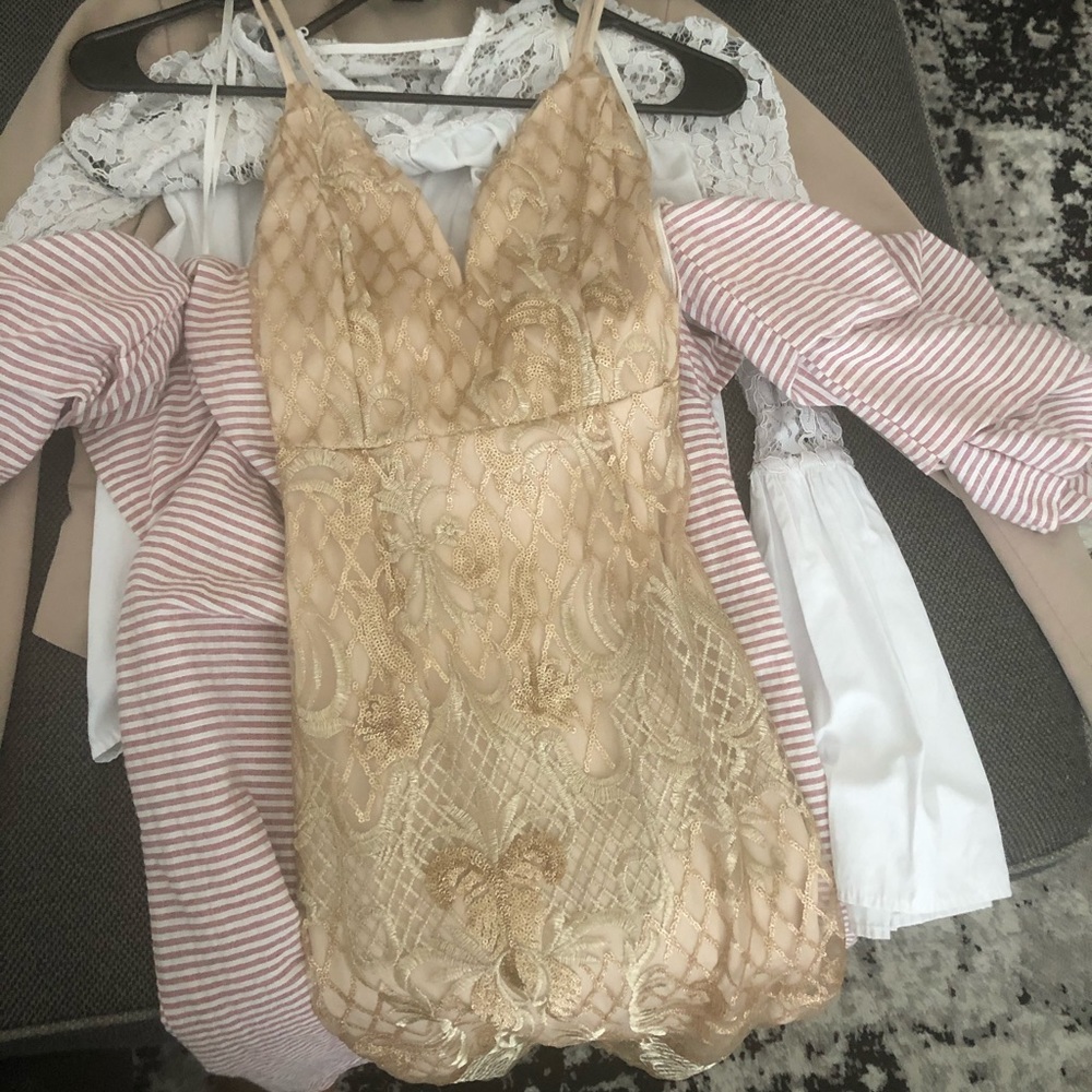 Gold dress